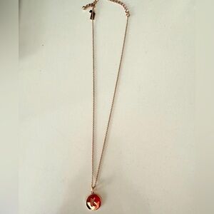 ♠️NEW♠️ Kate Spade “K” Initial “One in a Million” Pendant Necklace Rose Gold